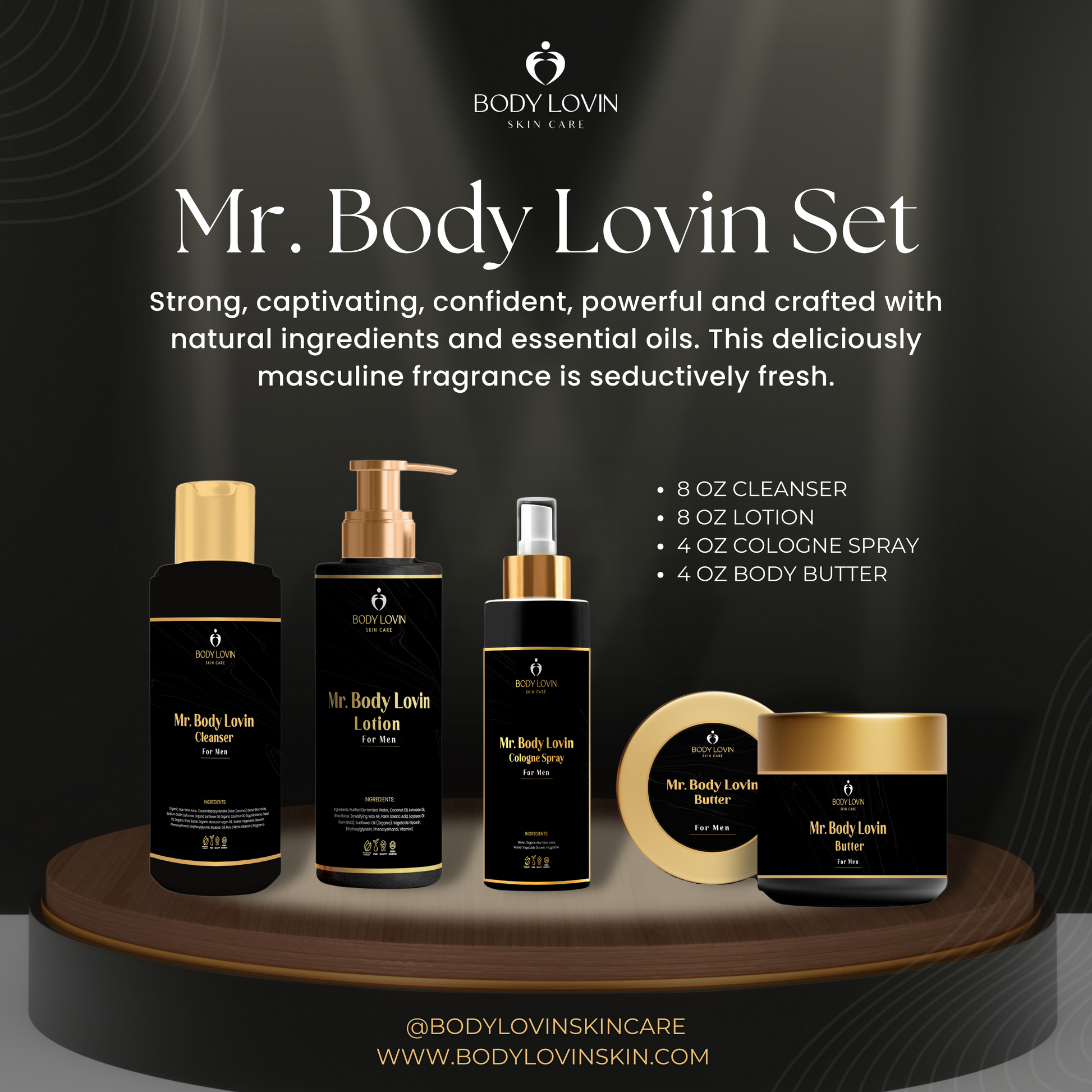 Mr. Body Lovin Set (4 piece)